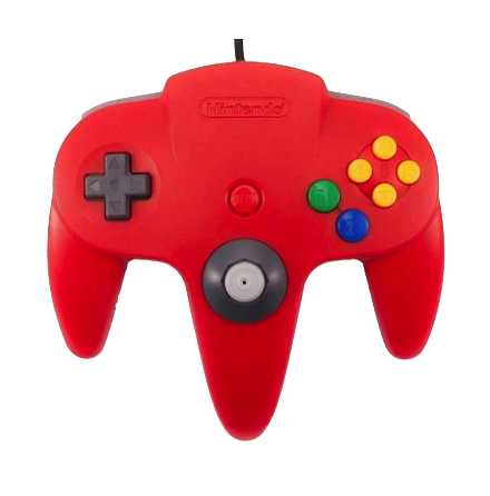 Nintendo 64 Handkontroll Rd/Red beg original